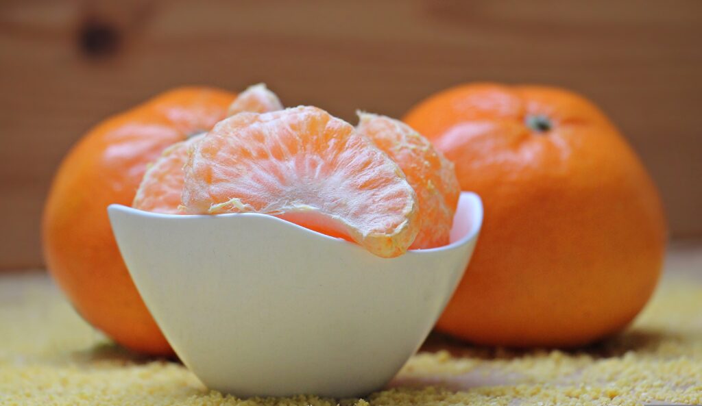 Eine Mandarine